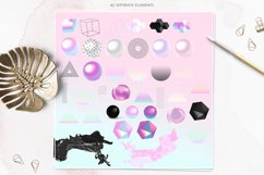Modern Clipart Set, Gradient Clip Art Shapes Product Image 2