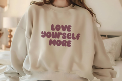 Mindful Living - Pretty Bubble Retro Font Product Image 2