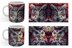 4th Of July | 3D Owl American Patriotic Mug Wrap Product Image 5