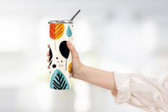 Abstract Shapes And Leaves Tumbler Wrap Sublimation Product Image 2