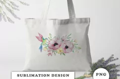 Watercolor Hummingbird Sublimation Downloads Product Image 2