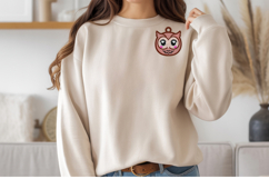 Cute Owl Keychain Embroidery Design Product Image 3
