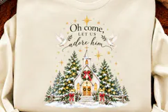4 Christian Christmas Shirt Designs, 4 Nativity Faith Quote Product Image 2