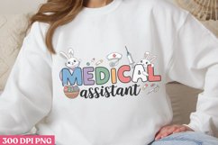 Medical Assistant PNG, Retro Nurse Easter Sublimation PNG Product Image 2