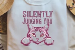 Vintage Funny Cat Quotes Sublimation, Vintage PNG Product Image 2