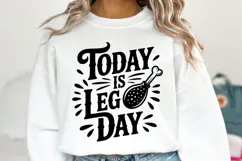 Today is Leg Day Svg | Halloween Svg | Shirt Svg Product Image 2