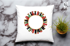 Watercolor Kwanzaa Frame Clipart PNG Product Image 3