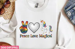 Peace love Magical PNG, Magical Sublimation PNG Product Image 2
