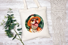Summer Staffordshire Terrier Dog Sublimation Product Image 2