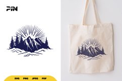 Landscape SVG - Landscape Clipart Product Image 1
