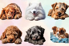 Cute Sleeping Dogs Clipart Bundle Product Image 3