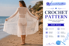 Lacy Crochet Duster Pattern PDF Product Image 5