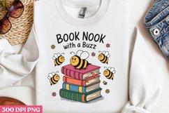 Book Nook with a Buzz PNG, Book Sublimation PNG Product Image 3