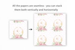 Swan Seamless Pattern, Romantic Digital Paper Product Image 2