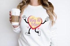 You &amp; me Retro Valentine Day sublimation Design Product Image 2