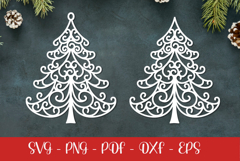 Christmas tree laser SVG PNG| Christmas ornament Product Image 2