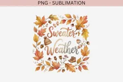 Autumn quote png design for T-shirts Product Image 4