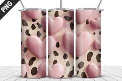 Lovely Hearts Tumbler Design | Valentine&#039;s Day Tumbler Wrap Product Image 1