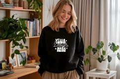 Black Gildan 18000 Mockup, Black Crewneck Mockup, Oversize Product Image 1