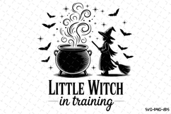Little Witch Svg | Halloween Svg | Svg Cut Files Product Image 1