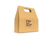 Food Paper Carry Bag Mockup Template Photoshop Product Image 3
