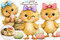 Whimsical Easter Animals PNG, Whimsical Bunny Easter Clipart Product Image 1