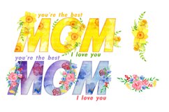 Mother's day watercolor clipart mom png watercolor mom png Product Image 4