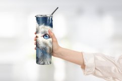 Watercolor Cat Tumbler Warp Design Product Image 2