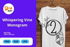 Whispering Vine Monogram Product Image 1