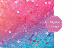 Glitter Tumbler Design, Ombre Tumbler Sublimation Design PNG Product Image 2