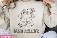 BEST FRIENDS PNG, Friendship Sublimation PNG Product Image 3