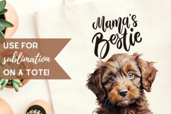Cute Puppies Sublimation Sweet Dog Watercolor Clip Art Product Image 2