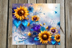 Impressionism sunflowers | straight skinny tumbler design Product Image 2