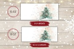 Christmas Tree Mug Sublimation, Watercolor Winter Mug Wrap Product Image 2