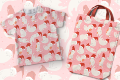 Seamless Christmas Cats Digital Paper, Cute Pattern Design Product Image 2