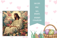 Christian Square Coasters, Jesus Christ Square Coasters Product Image 2