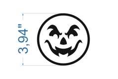 Halloween Coaster SVG laser cut file for Glowforge Product Image 2
