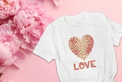 Love Hearts Illustration, Love T-Shirt Sublimation PNG Product Image 2