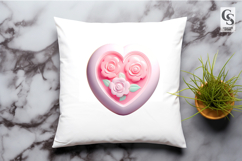 Cute Floral Heart Love Clipart Sublimation SVG PNG Product Image 2