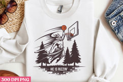 HE IS RIZZIN PNG, Jesus Sublimation PNG Product Image 3