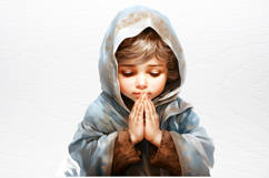 Christmas Baby Jesus Watercolor Clipart PNG Product Image 2