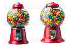 Bubble Gum, Candy, Ephemera, PNG, watercolor, Clipart Product Image 2