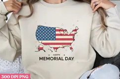 Happy Memorial Day PNG, Memorial Day Sublimation PNG Product Image 1