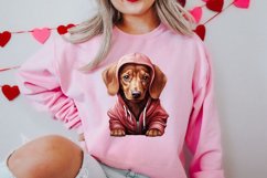 Cute Valentine Dog Clipart, Valentines Day Dog Clipart Product Image 2