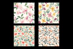 Watercolor Floral Digital paper Patterns Product Image 2