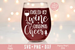 Fueled By Wine And Christmas Cheer SVG, Christmas Wine SVG Product Image 1