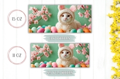Funny Easter Cat Mug Design, Easter Eggs Mug Sublimation Product Image 2