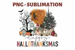 Hallo Thanksmas | Png Sublimation Design | Merry Christmas Product Image 2