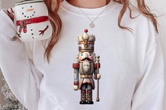 Cute Silver Christmas Watercolor Clipart, Christmas SVG Product Image 2