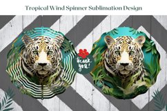 3D Leopard Wind Spinner Design, 3D Leopard Sublimation Product Image 2